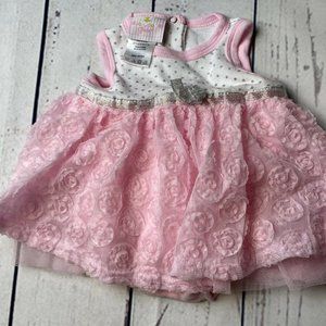 Duck Duck Goose Dress,  Bodysuit With TuTu Pink &